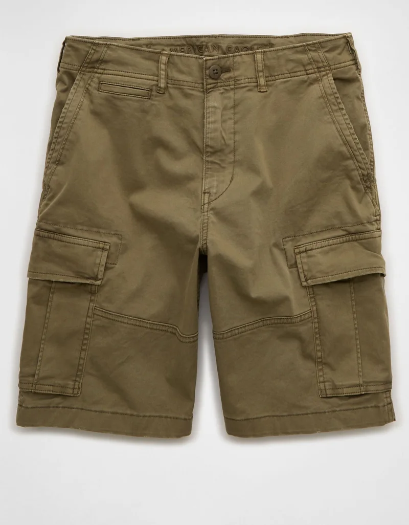 American Eagle  AE 10" Flex Lived-In Cargo Short for Men | Best Price UAE